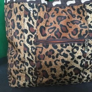 Studio Pro leopard print tote bag